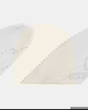 Moschino căciulă de lână culoarea bej, M3332 65451