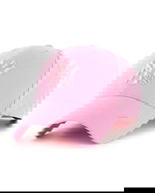 47 brand șapcă de baseball din amestec de lână MLB New York Yankees culoarea roz, B-MVPSP17WBP-RSB