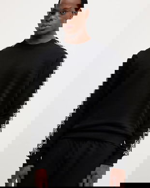 Versace Jeans Couture hanorac de bumbac culoarea negru, cu imprimeu, 79GAIC02 CF02C