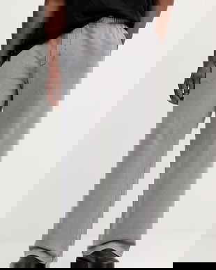 Versace Jeans Couture pantaloni de trening din bumbac culoarea gri, cu imprimeu, 79GAAE00 CF00E