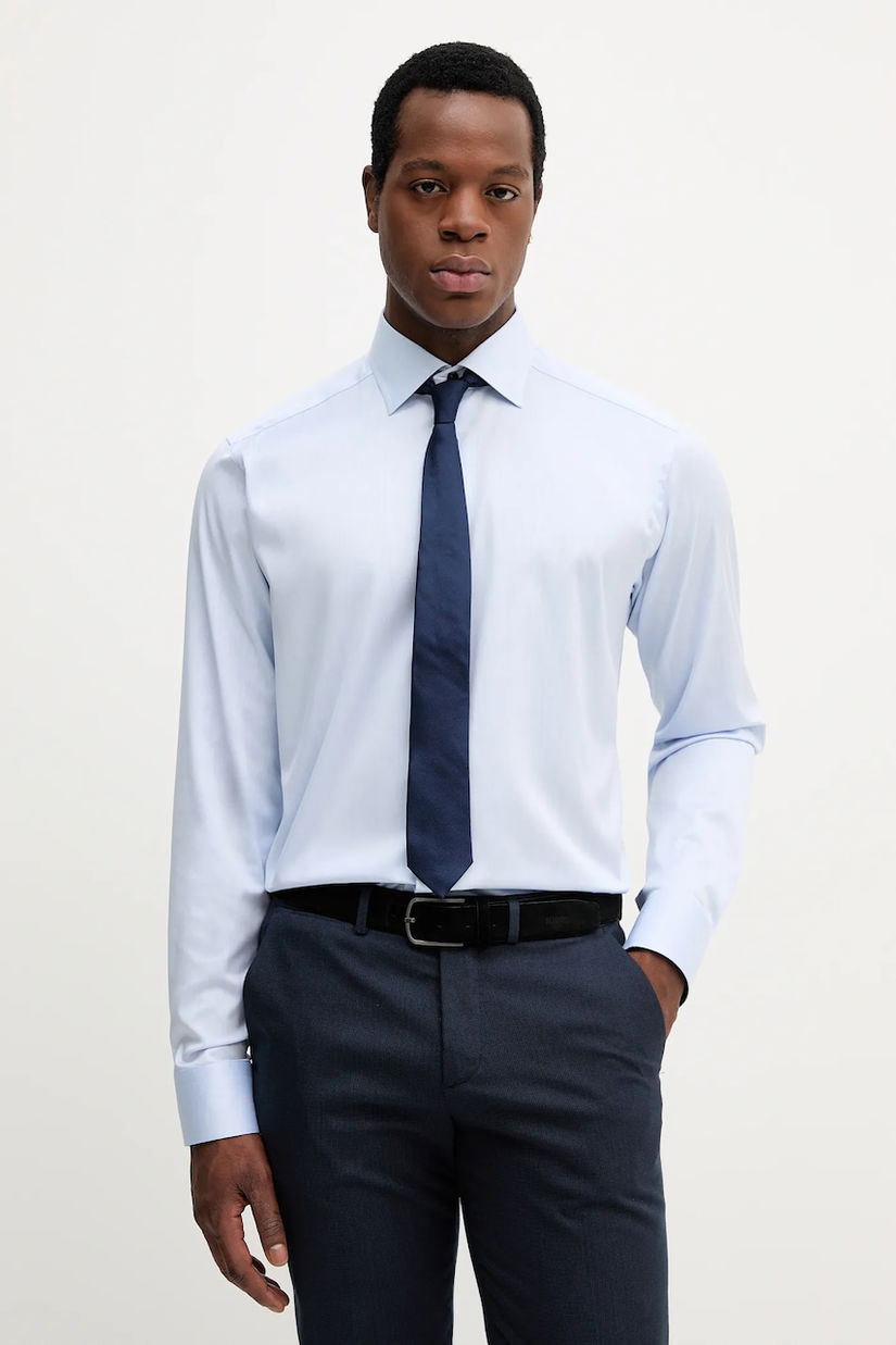 Eton cămașă din bumbac cu guler italian, slim, 100014396