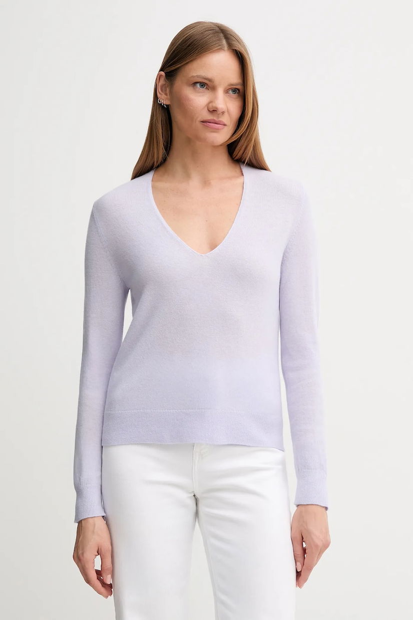 United Colors of Benetton pulover de lână culoarea violet, light, 1002D401Y