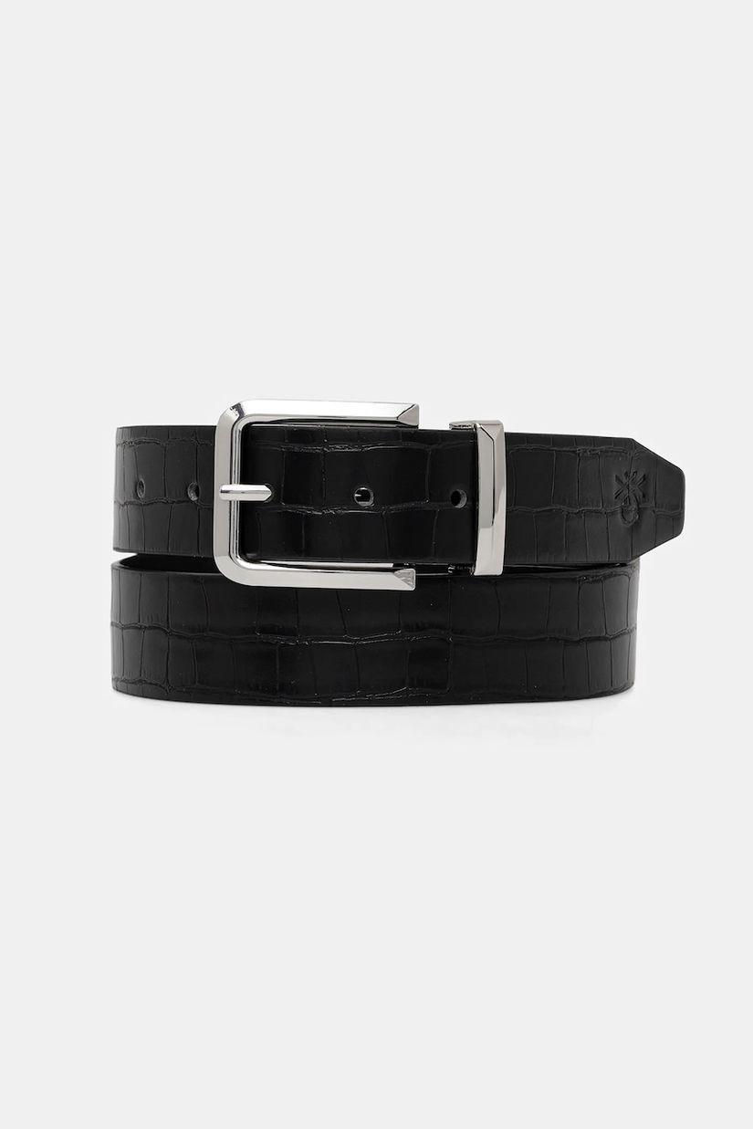 United Colors of Benetton curea culoarea negru, 63VHDL01D