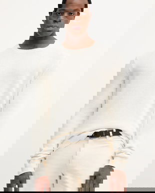 Joop! pulover de bumbac culoarea bej, light, 30046902