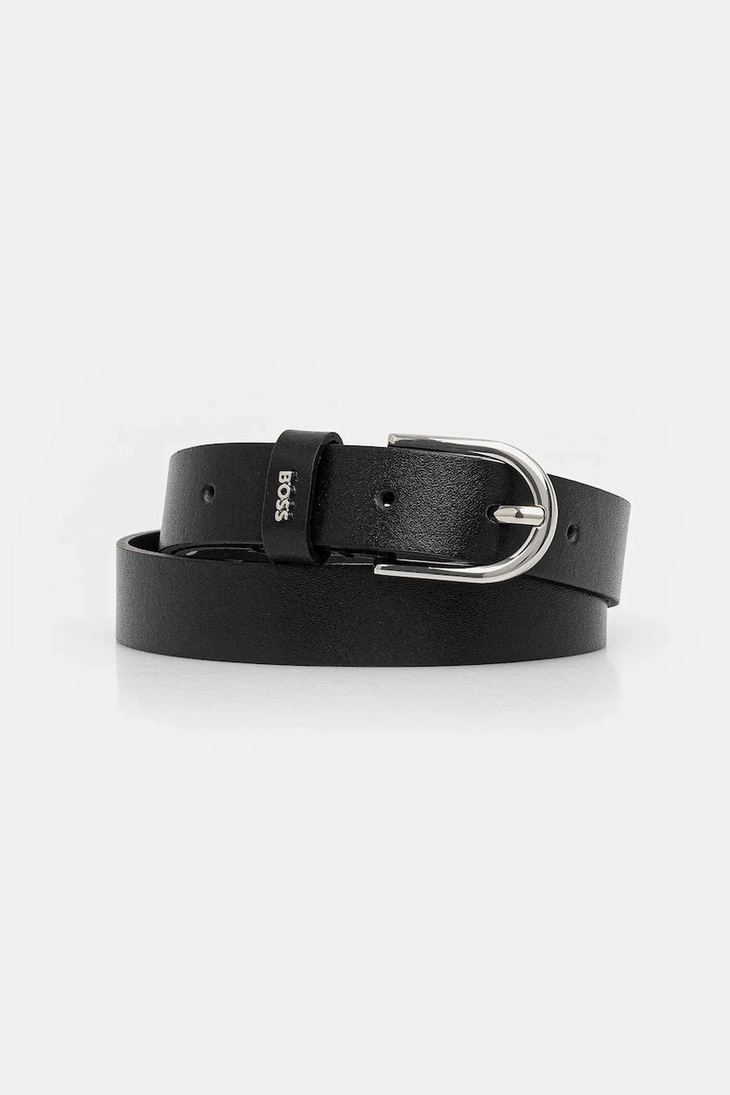 BOSS curea de piele culoarea negru, 50553383