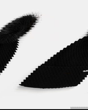 BOSS căciulă de lână culoarea negru, 50545781