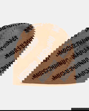 Moschino căciulă de lână culoarea maro, M5859 60112