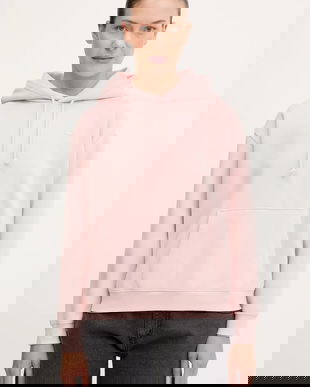 Levi's bluză culoarea roz, cu glugă, uni, A5943