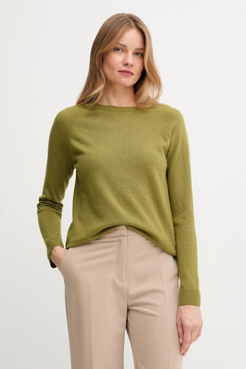 United Colors of Benetton pulover din amestec de lână culoarea gri, 1035D1P17