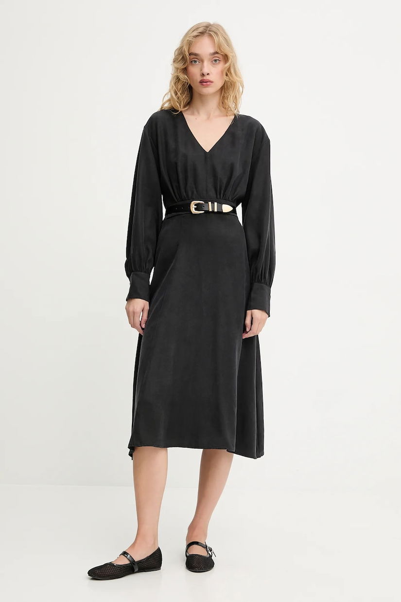 Answear.LAB rochie culoarea negru, mini, evazati