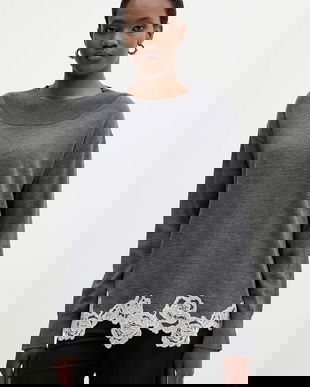 Blugirl Blumarine pulover de lână culoarea gri, light, RF5171.MA82O