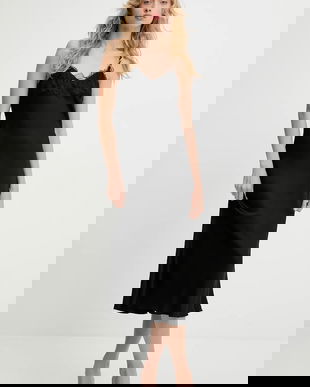 Answear.LAB rochie culoarea negru, maxi, drept