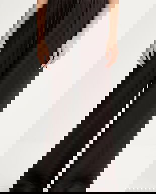 Marc O'Polo pantaloni culoarea maro, lat, high waist, 508116910143