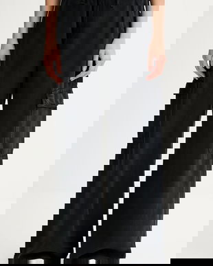 Levi's pantaloni BAGGY DAD CARGO culoarea negru, lat, high waist, 003IN