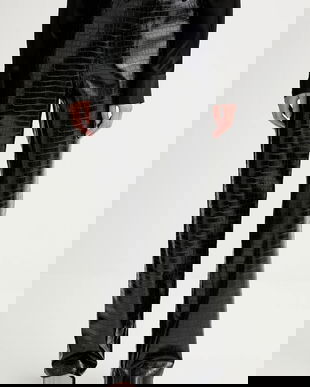 ISABELLE BLANCHE pantaloni culoarea negru, drept, high waist, IS25FW-P030-T006