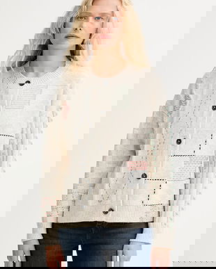 PS Paul Smith cardigan de lână culoarea bej, light, W2R-655N-T31380