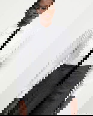 Luisa Spagnoli cămașă din bumbac culoarea alb, cu guler clasic, regular, 542457