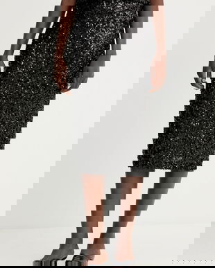 Marella fustă culoarea negru, midi, drept, 2523776011200