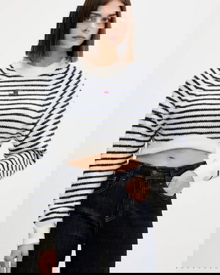 Tommy Jeans pulover din amestec de lână culoarea alb, DW0DW21677