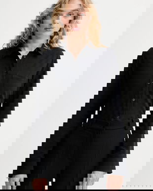 Marc O'Polo camasa culoarea albastru marin, cu guler clasic, regular, 508200152201