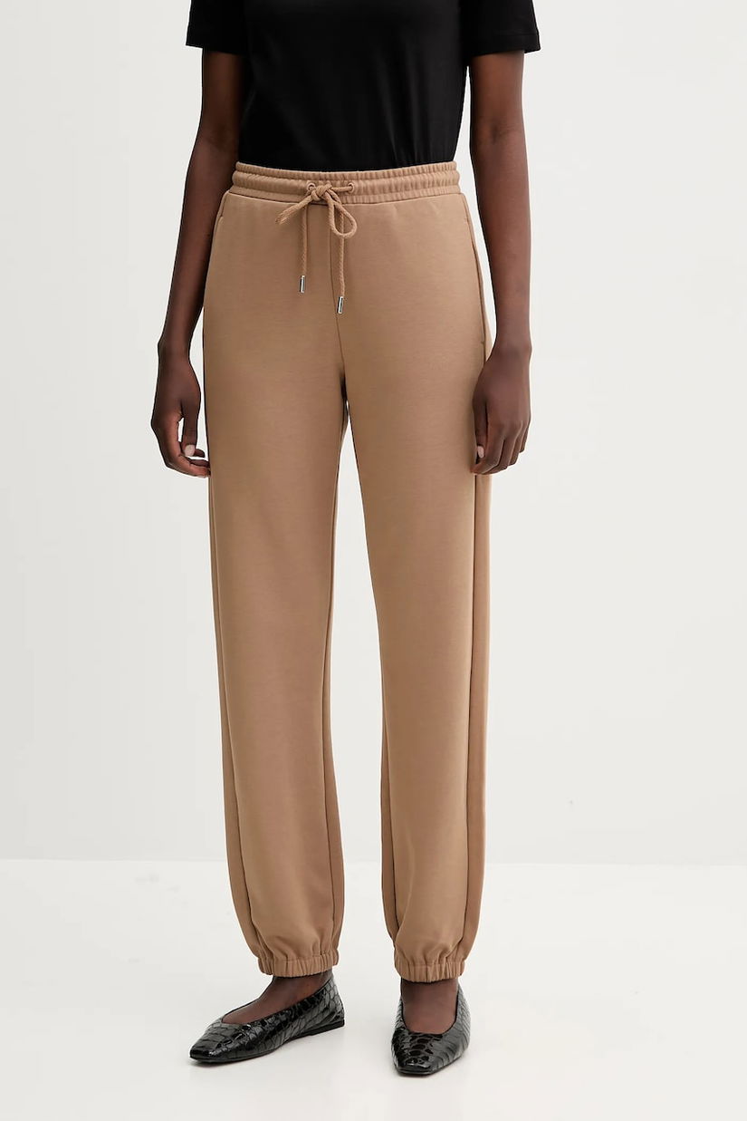 MM pantaloni de trening LEVICO culoarea maro, uni, 2526786088600