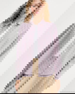 Levi's cămașă din bumbac culoarea maro, cu guler clasic, regular, 34574