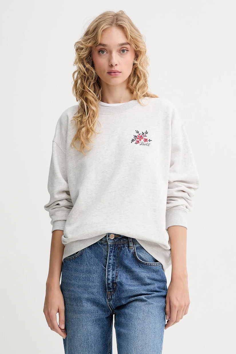 Levi's bluză culoarea gri, melanj, A8800