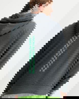 adidas hanorac de bumbac x Mercedes culoarea gri, cu glugă, cu imprimeu, JX8778