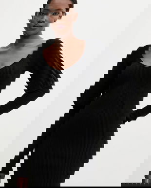 Aniye By rochie din lână culoarea negru, mini, mulata, 181052