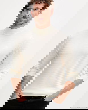 Karl Lagerfeld pulover de lână culoarea bej, light, 553399.655002