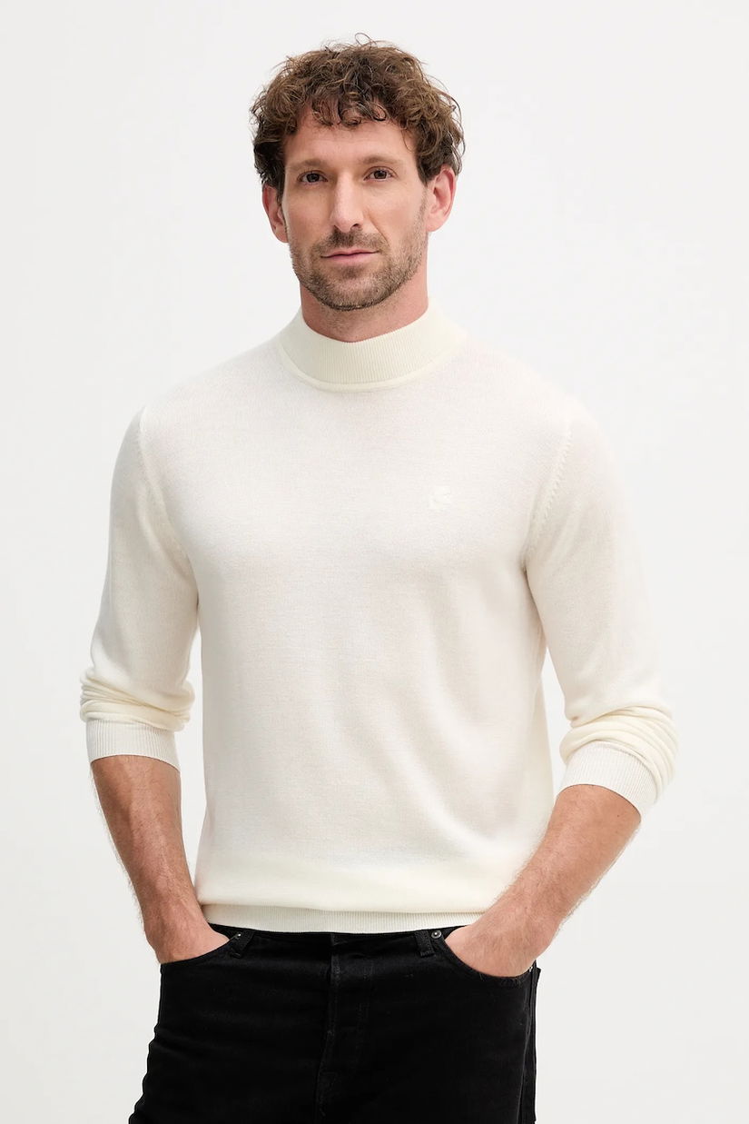 Karl Lagerfeld pulover de lână culoarea bej, light, 553399.655002