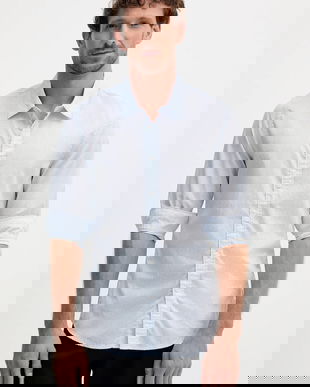 Pepe Jeans cămașă din bumbac cu guler clasic, slim, PM3090818