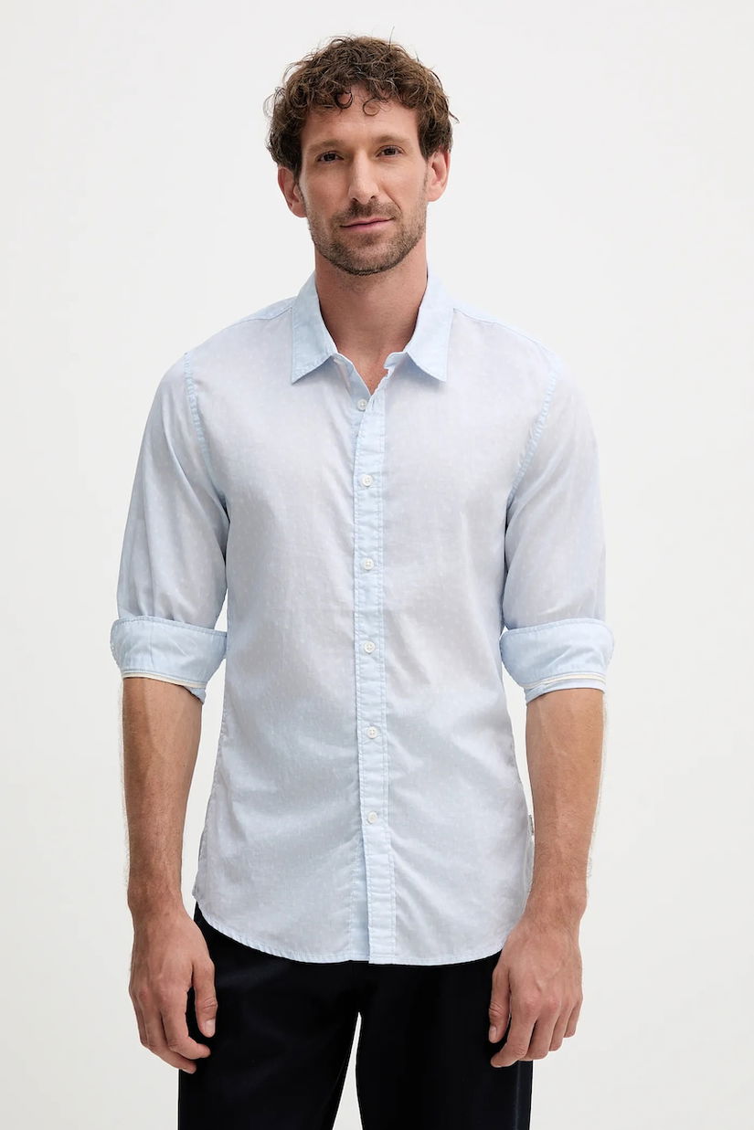 Pepe Jeans cămașă din bumbac cu guler clasic, slim, PM3090818
