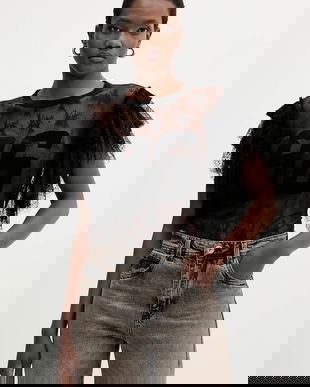 Aniye By bluză culoarea negru, uni, 181279