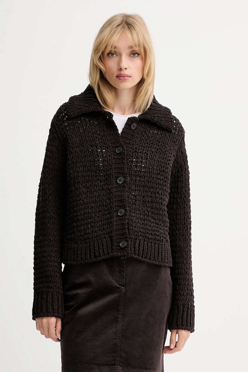 Marc O'Polo cardigan culoarea maro, 508607661083