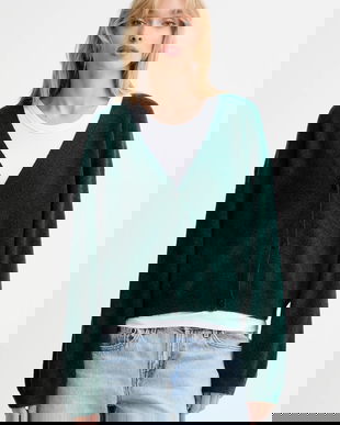 American Vintage cardigan de lână culoarea verde, light, RAX19C