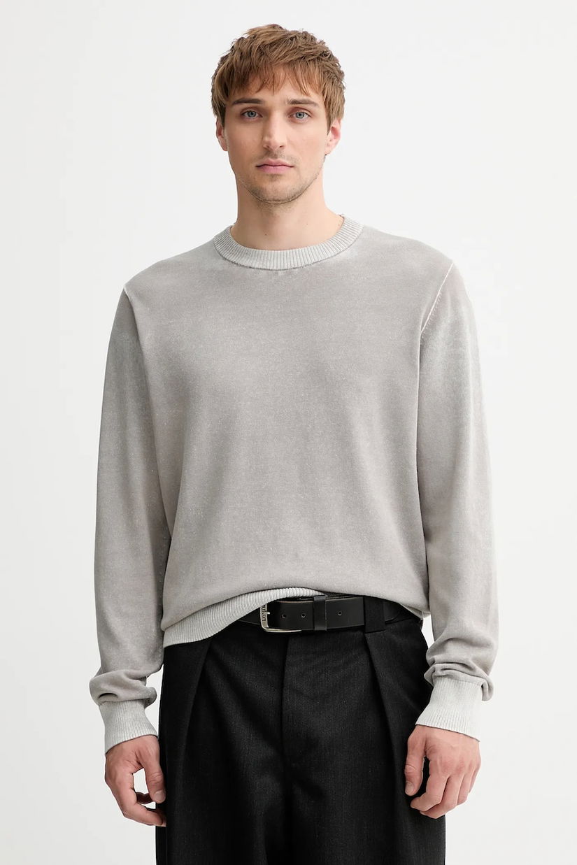 Diesel pulover de bumbac K-LARENCE-B culoarea negru, light, A11187.0BEAR