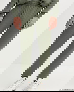 Colmar pantaloni de trening din bumbac culoarea verde, uni, 6284.6ZJ