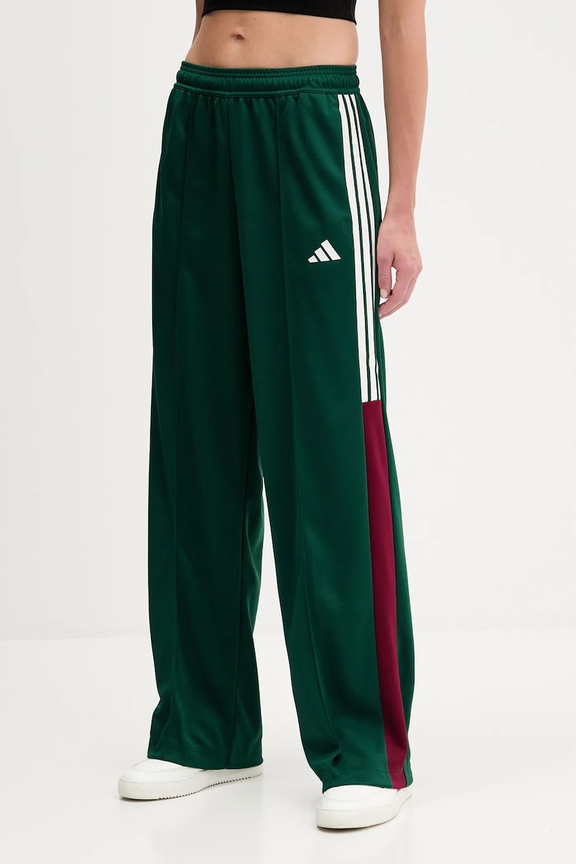 adidas pantaloni de trening Tiro culoarea verde, uni, JW6812