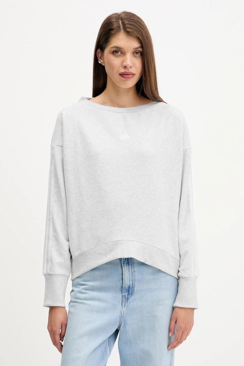 adidas bluză Coquette culoarea gri, melanj, JM1901