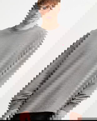 Diesel hanorac de bumbac S-BAXT-T1 culoarea gri, uni, A19306.0PLBV