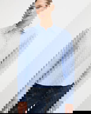 Dkny camasa din bumbac cu guler clasic, relaxed, DJ5W2129