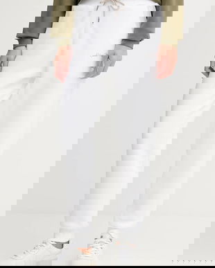 Colmar pantaloni de trening culoarea alb, neted, 9254.3ZN