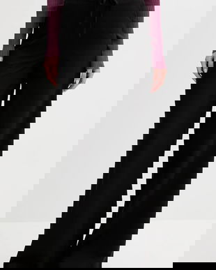 Colmar pantaloni culoarea negru, lat, high waist, 0606.2ZW