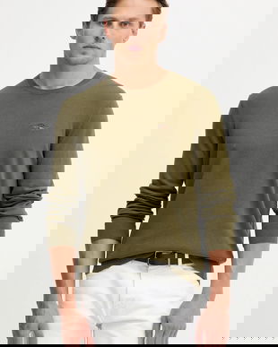 Aeronautica Militare pulover de bumbac culoarea verde, light, MA1611UL00506