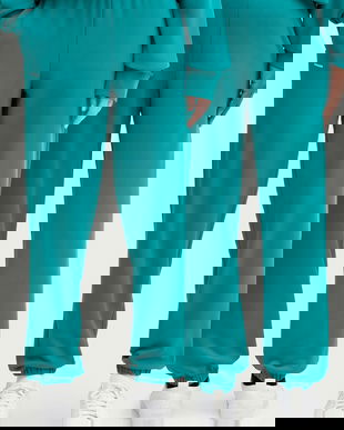 Pangaia pantaloni de trening din bumbac culoarea negru, uni, 10000295