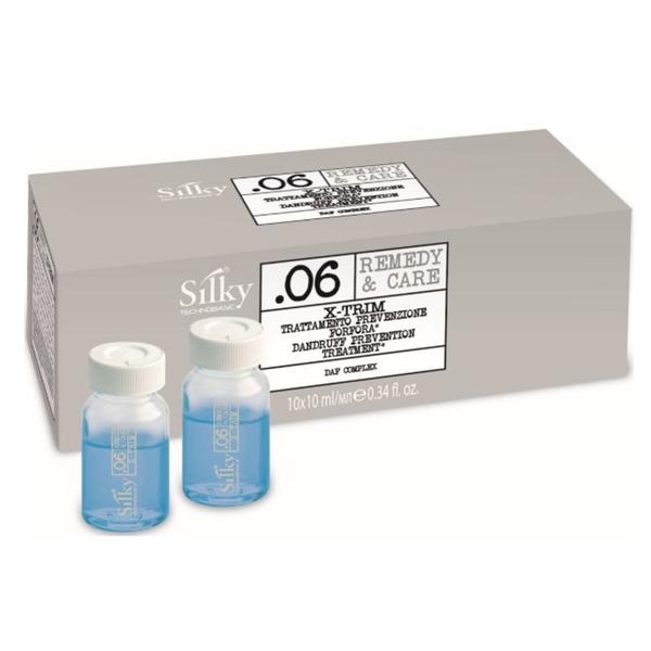 Tratament Antimatreata - Silky Remedy &amp; Care X-Trim Dandruff Prevention Treatment, 10 fiole x 10 ml