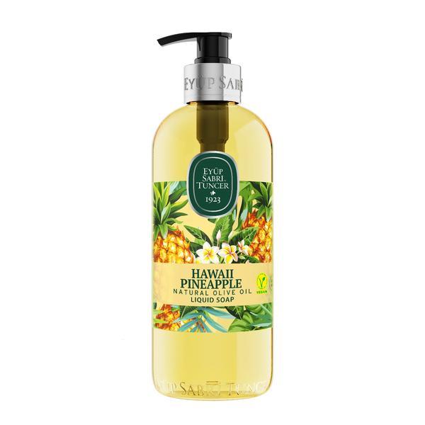 Săpun lichid cu ulei natural de Măsline Hawaii Pineapple, Ey&uuml;p Sabri Tuncer, 500 ML