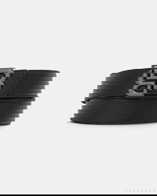 BOSS curea de piele cu două fețe culoarea negru, 50529609