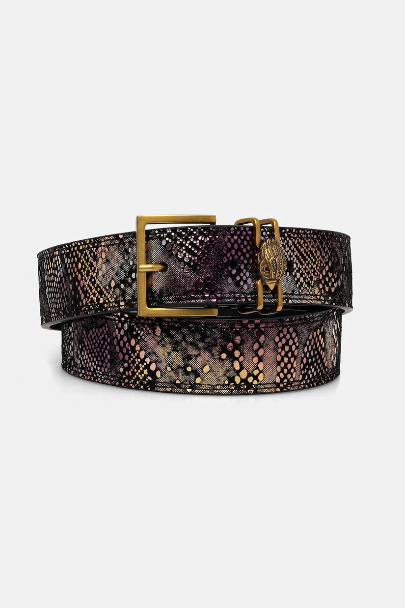 Kurt Geiger London curea de piele SHOREDITCH culoarea violet, 3653857719